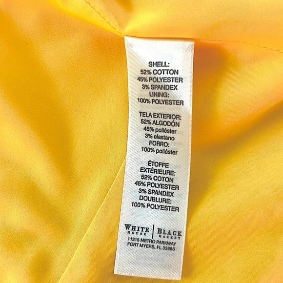 EUC WHBM Yellow Zip Jacket/Blazer -size 10 - Picture 5 of 8